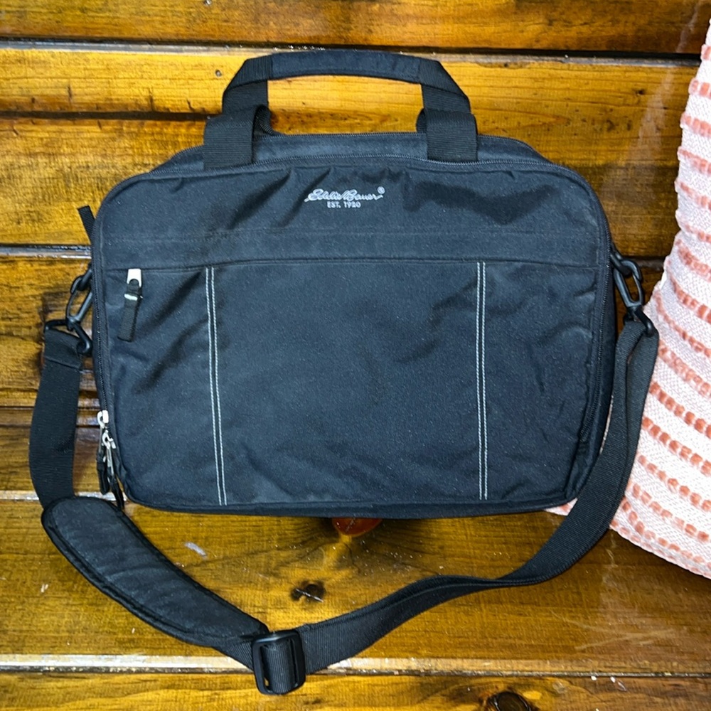 Eddie Bauer Black Laptop Bag - OS‎